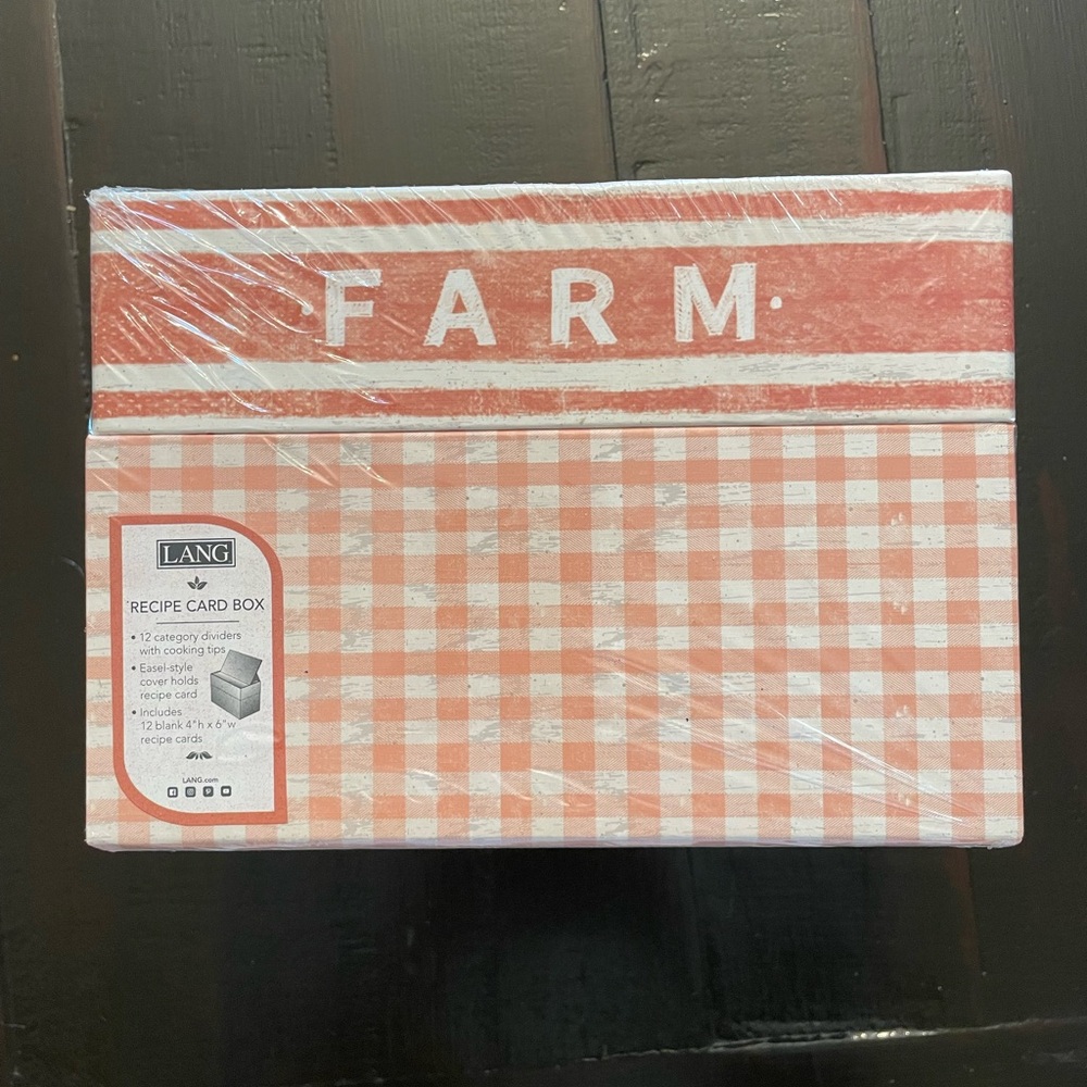 Recipe Box with inserts
